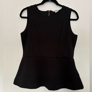 Black Peplum Top